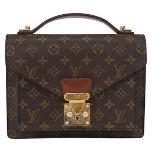 Louis Vuitton Monogram Monceau 28 Handbag Brown